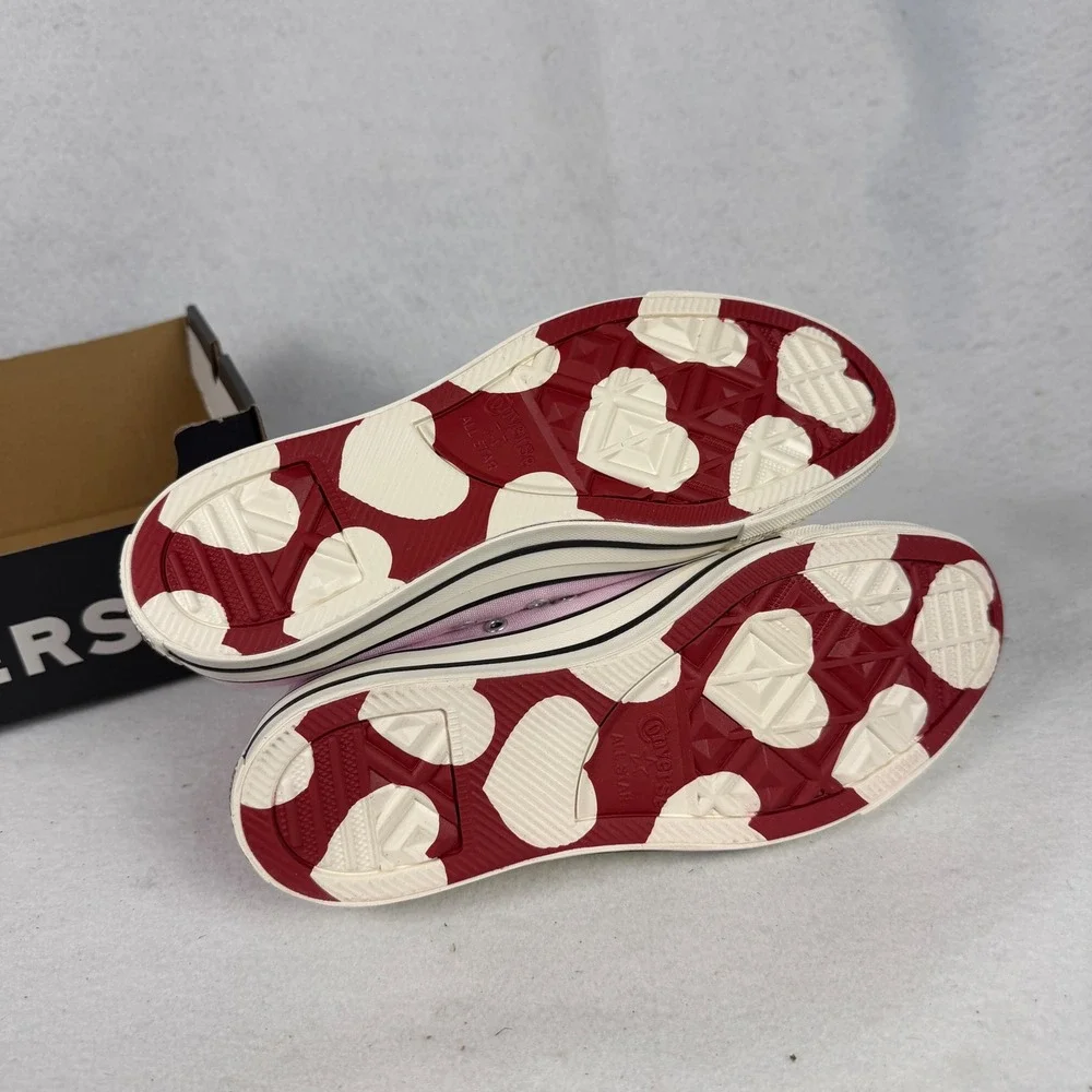 Converse Chuck Taylor All Star Womens 8.5 UK 6.5 Valentine Heart Charm Pink - Picture 8 of 15